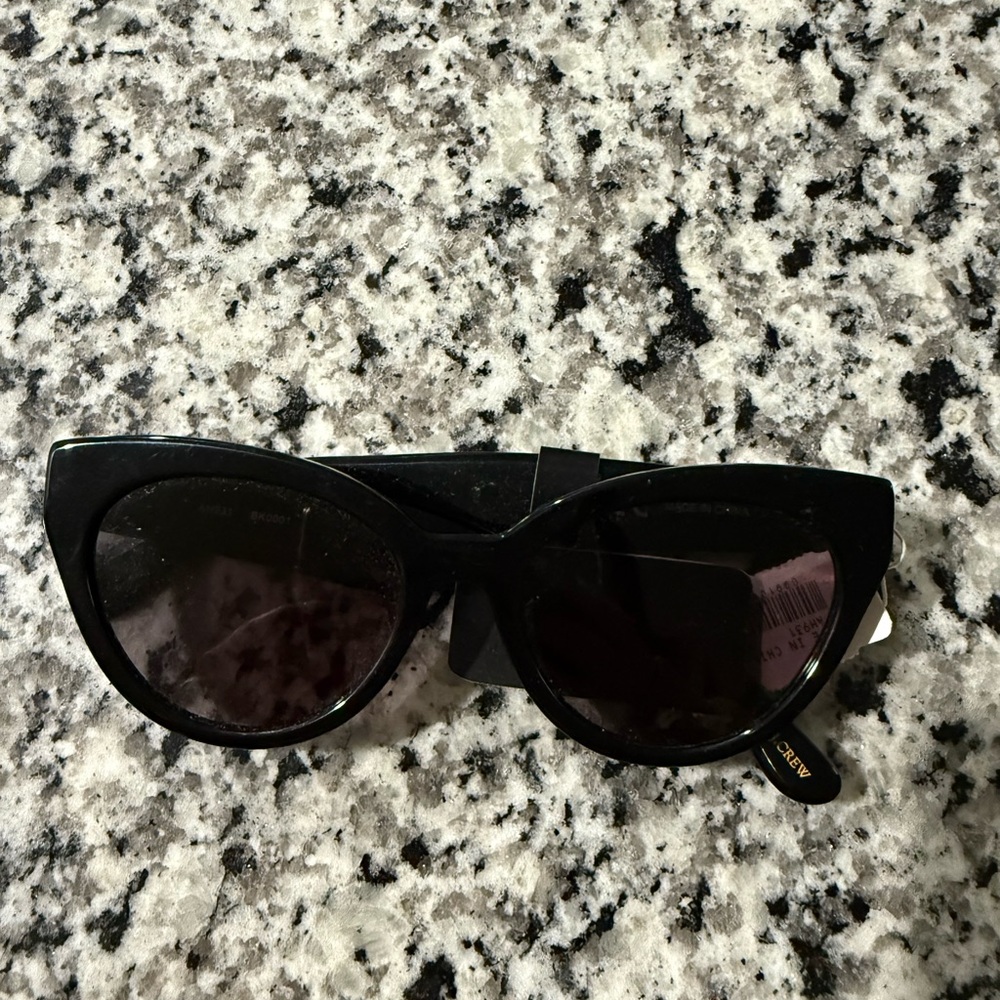 J Crew Black Cat-Eye Sunglasses